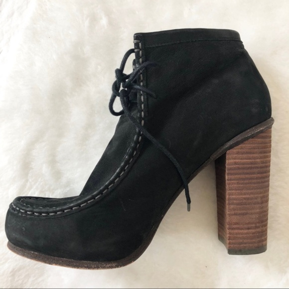 Dolce Vita Black Leather Jada Stacked Heel Boot - Picture 4 of 8